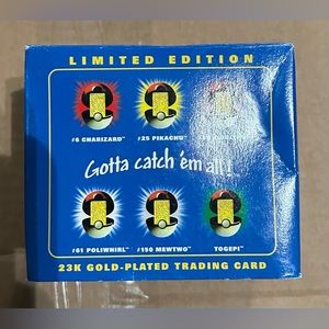 23k gold plated pokémon cards. These were a Burger King Promotion in Dec. 1999
